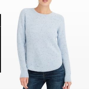 NWOT Club Monaco 100% Cashmere Donegal Crewneck Sweater